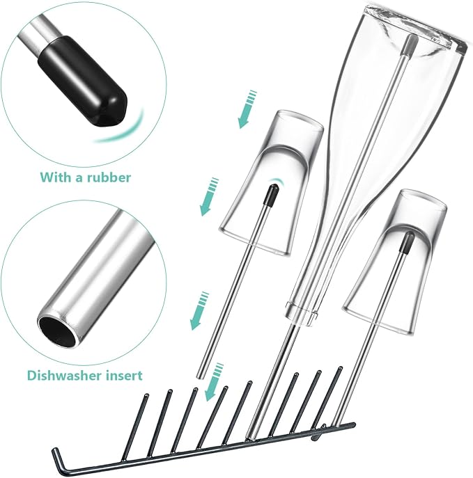 Bottles Bottles Bottles Bottle Holders Dishwasher 8pcs Dish Drying Rack - Image 2