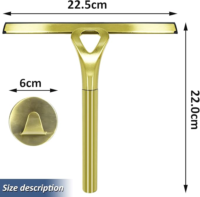 Stainless Steel Shower Squeegees All-Purpose Mirror/Window/Glass Wiper Scraper - Image 2