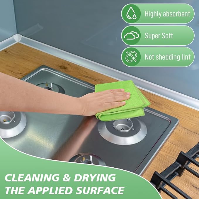 SINLAND Microfiber Dish Cloth for Washing Dishes Rags Best Kitchen Washcloth - Image 4