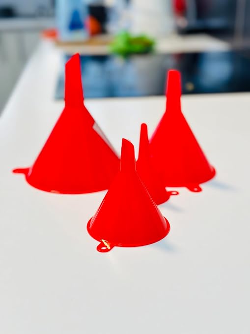 Funnel 4-Pack Funnels for Kitchen Use Filling Bottles - Image 7