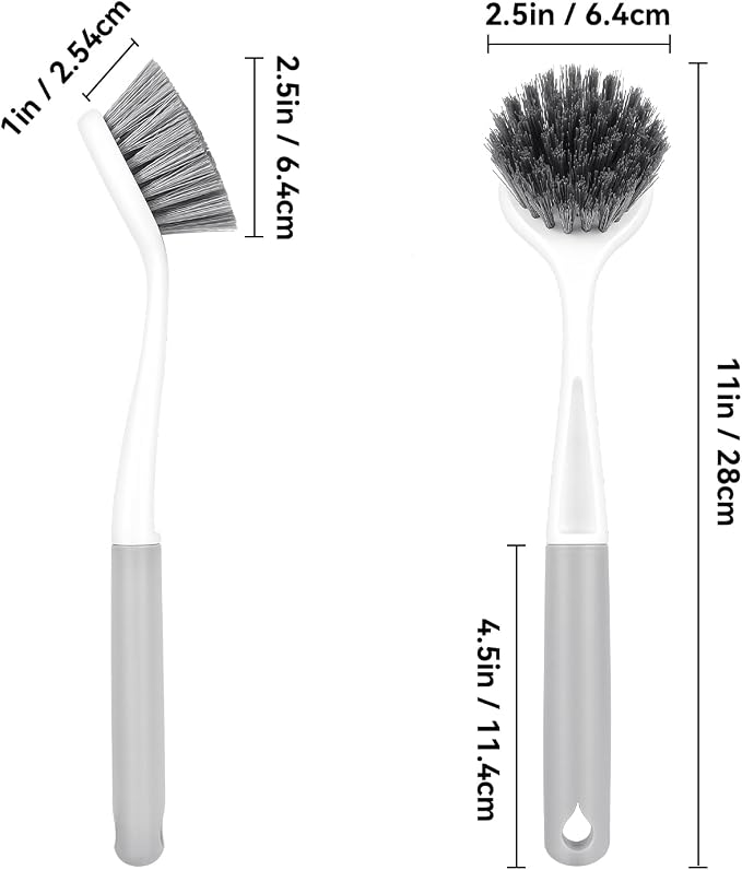 2 Pack Kitchen Scrub Brushes for Cleaning Dish Brush - Image 5