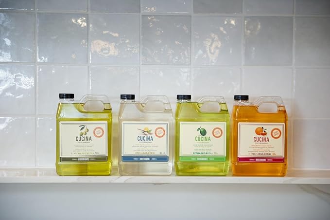 Cucina Fruits & Passion Hand Soap Refill – 1 Liter Coriander and Olive Tree – - Image 5