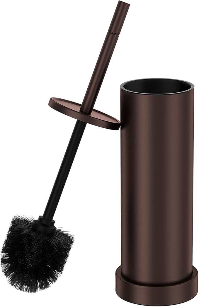 Toilet Brush and Holder Set: 304 Stainless Steel Heavy Duty Toilet Bowl Brush by Unknown