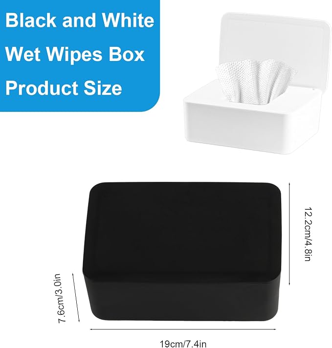 2Pcs Diaper Wipes Dispenser, Refillable Wipe Container, Wipe Container - Image 2