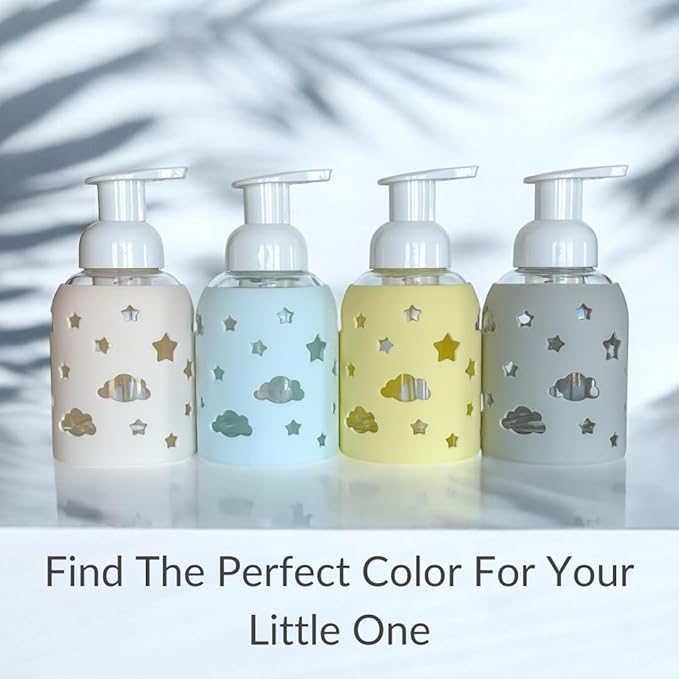 SoCal Suds & Company Glass Foaming Hand Soap Dispenser, Soft Grip Silicone - Image 6