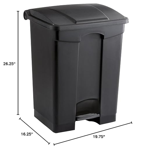 Safco Step On Plastic Trash Can - Image 6
