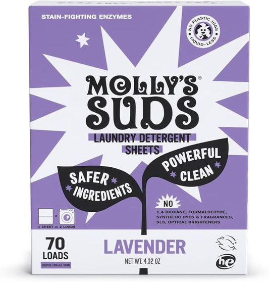 Molly’s Suds Laundry Detergent Sheets | Gentle on Sensitive Skin, Powerful by MollysSuds