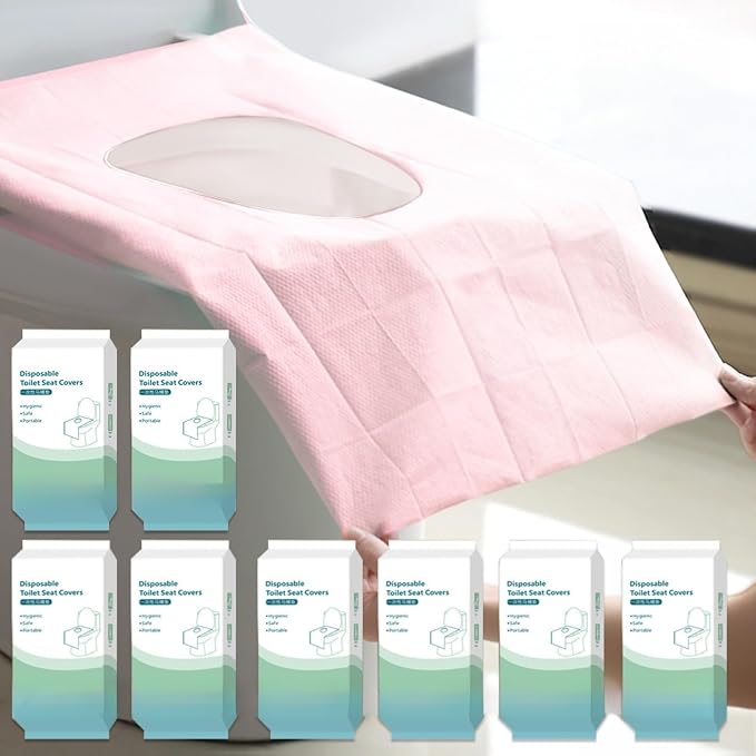 80 Pack Toilet Seat Covers Disposable 16x24 Inch XL Portable Toilet Liners by RGQPHANTOM