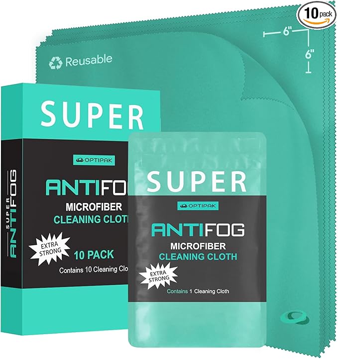 Anti Fog Microfiber Cleaning Cloth by OPTIPAK