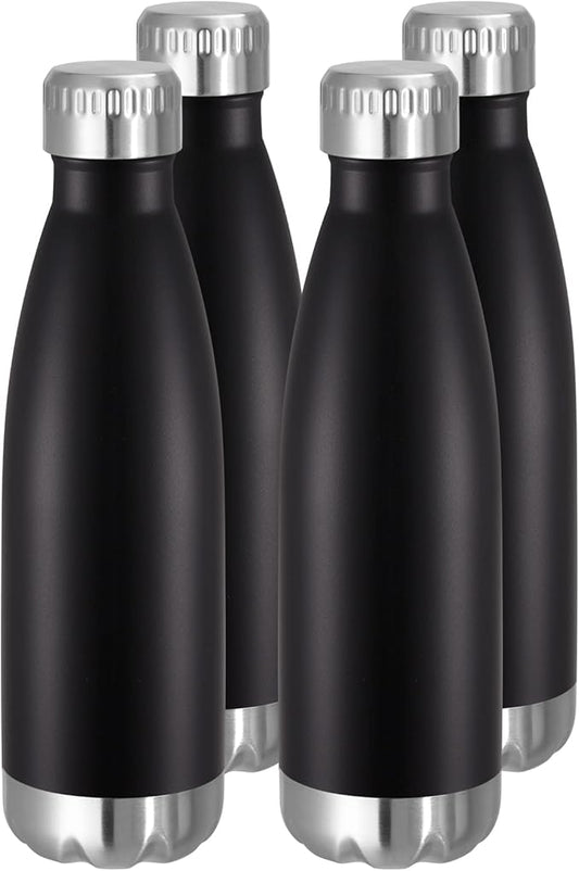 VEGOND 17oz Stainless Steel Water Bottles Bulk, Reusable Metal Sports Water by VEGOND