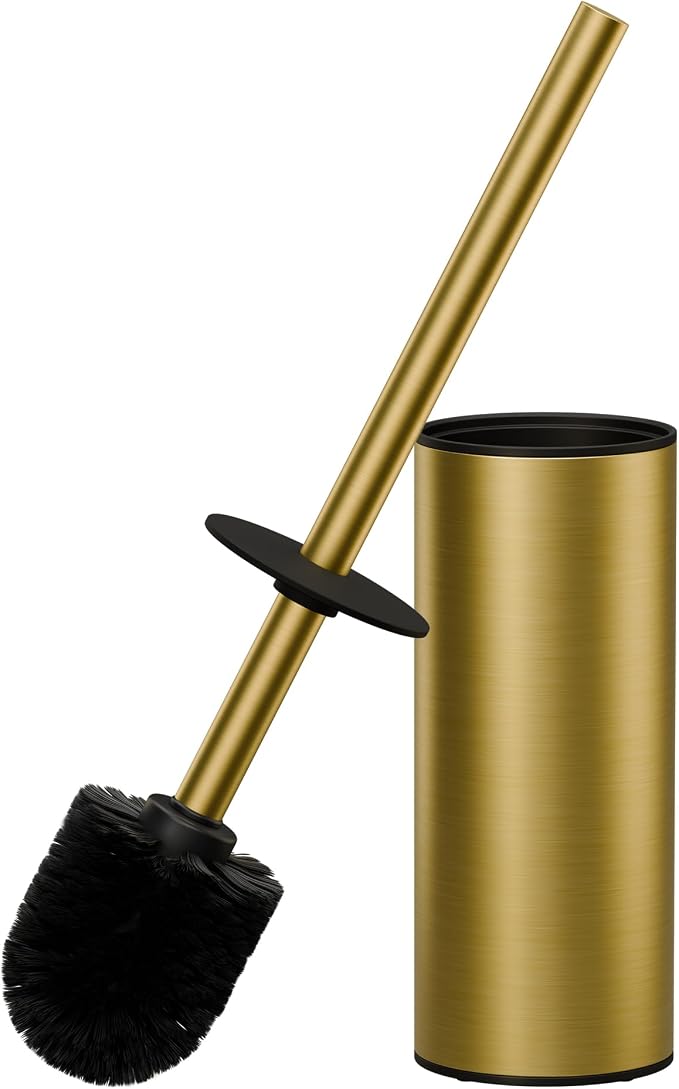 FORIOUS Toilet Brush and Holder Set, 304 Stainless Steel Long Handle and Heavy by FORIOUS