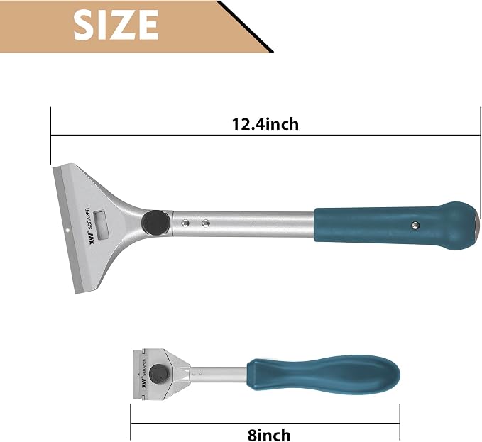 XW Razor Blade Paint Scraper Set, Heavy Duty Putty Knife - Image 4