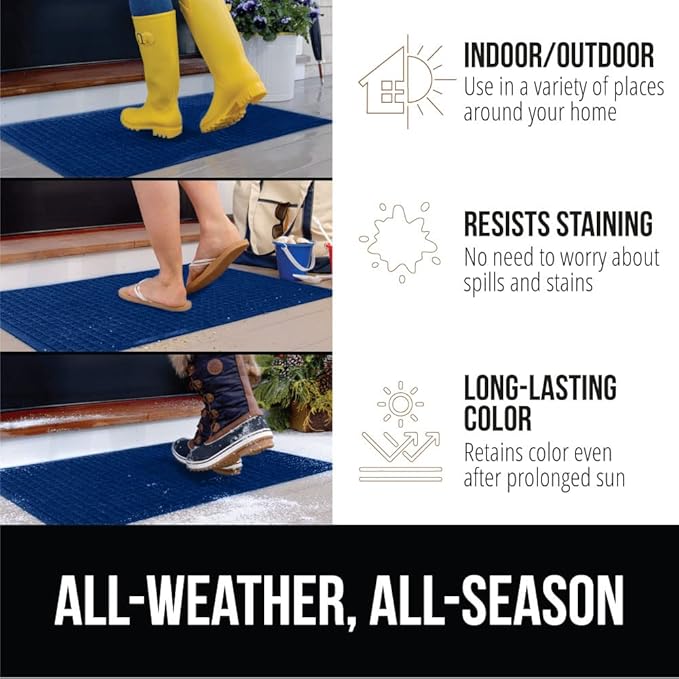 GORILLA GRIP Front Door Mat, Indoor Outdoor Ultra Absorbent HydroAbsorb Doormat - Image 5