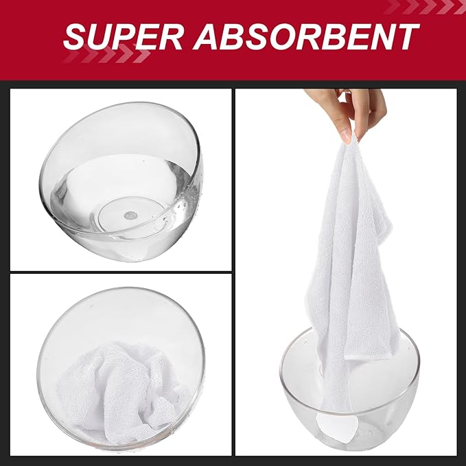 200 Pcs Microfiber Cleaning Cloth 16x16 Inch Microfiber Towels - Image 3