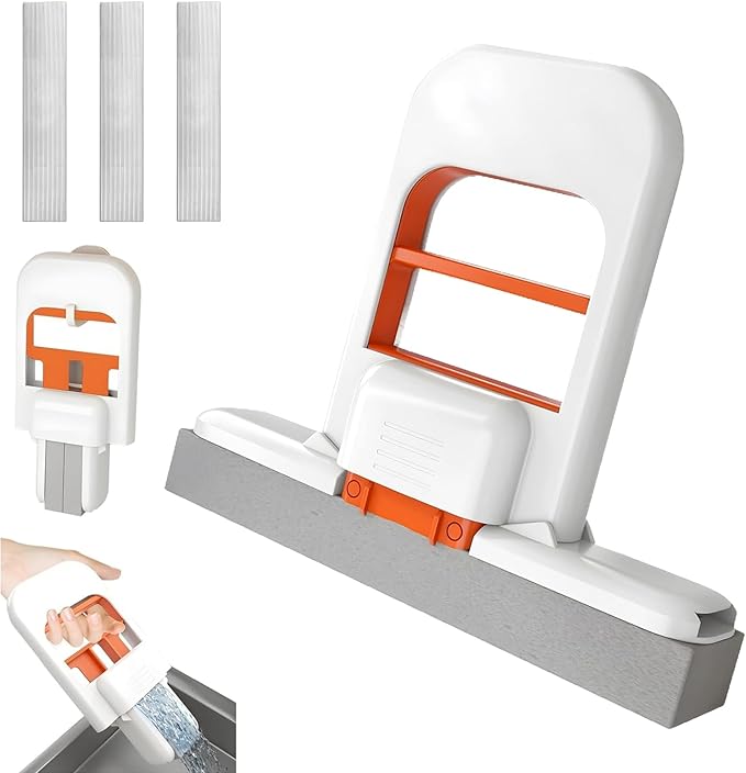 Mini Foldable Desktop Mop, 2026 New Portable Cleaning Sponge Mop by JUDUNA