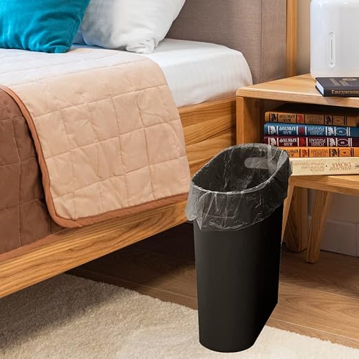 Small Trash Can Plastic Bathroom Wastebasket 3.2 Gallon Slim Garbage Container - Image 6
