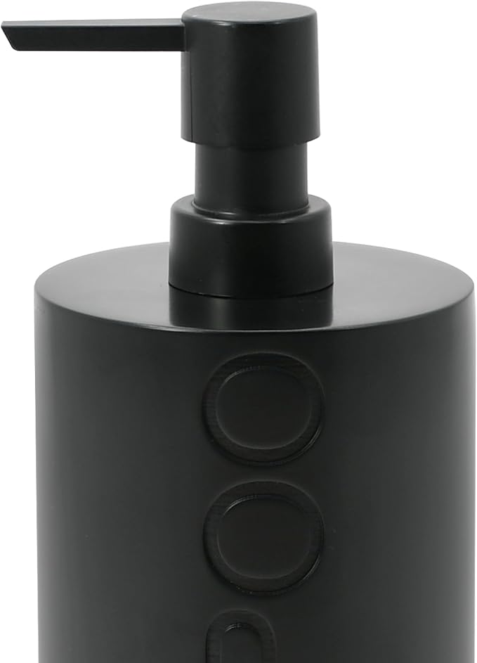 Matte Black Shampoo Dispenser Modern Refillable Pump Bottle - Image 8