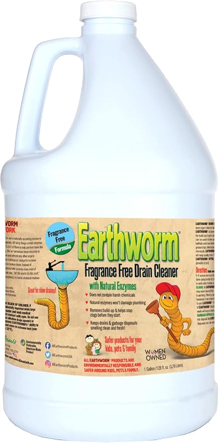 Earthworm Fragrance Free Drain Cleaner by Earthworm