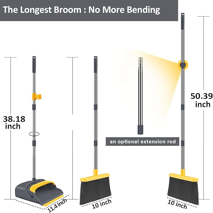 kelamayi Upgrade Broom and Dustpan Set, Broom - Image 2
