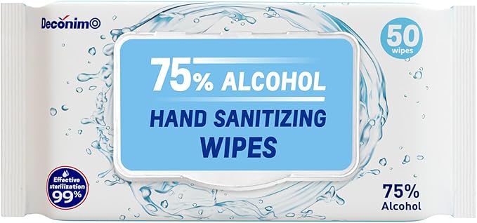 Advanced Large 75% Alcohol Hand Sanitizing Wipes, 4 Packs of 50 - Image 5