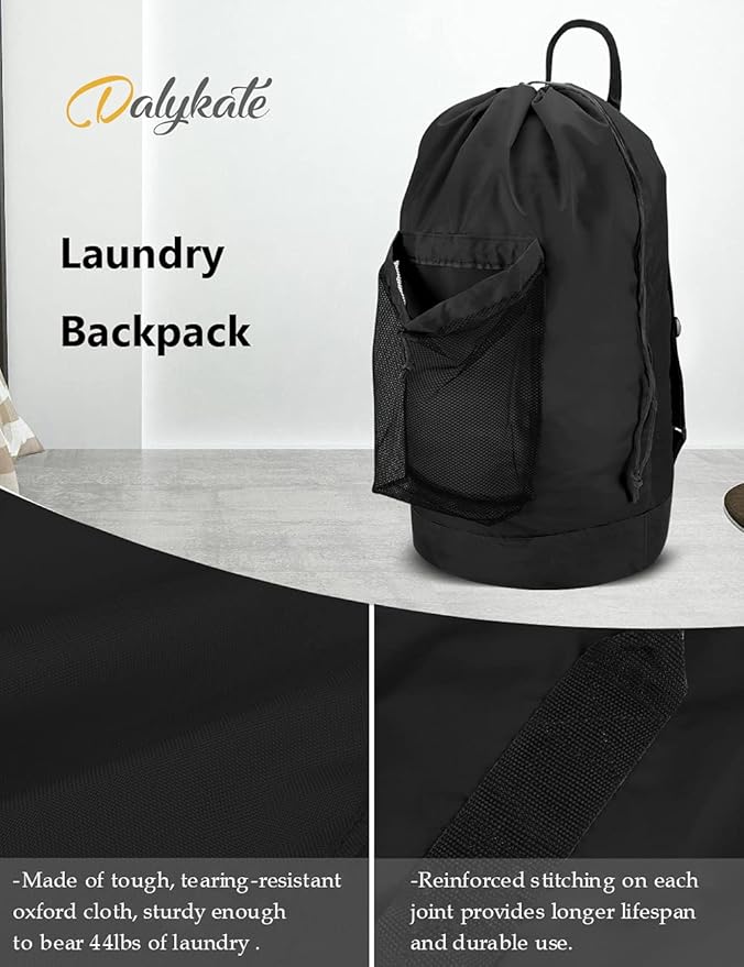 Dalykate Backpack Laundry Bag, Laundry Backpack - Image 5