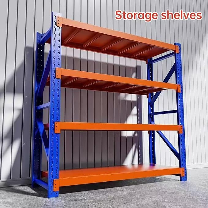 Industrial Metal Storage Shelves - Image 5
