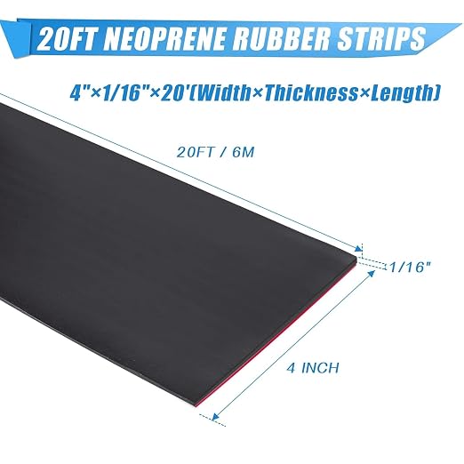 Adhesive Rubber Strips Neoprene Rubber Sheets, Rolls & Strips - Image 2