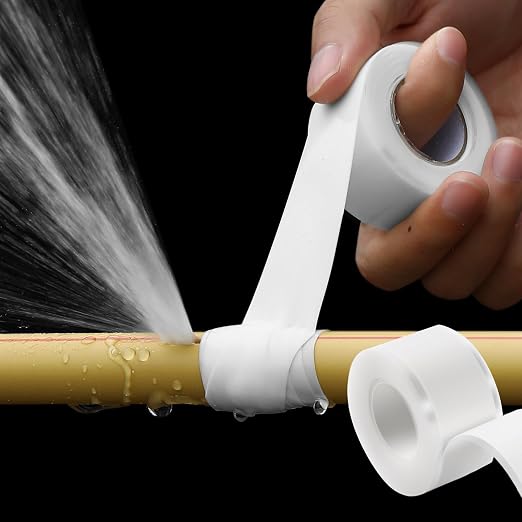 Self Fusing Silicone Tape 4 Rolls 1 in x 10' White Waterproof Rescue Tape - Image 7