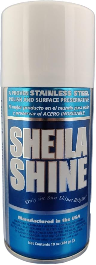 Sheila Shine 12 x 10 Oz. Stainless Steel Cleaner and Polish Aerosol Spray - Image 2