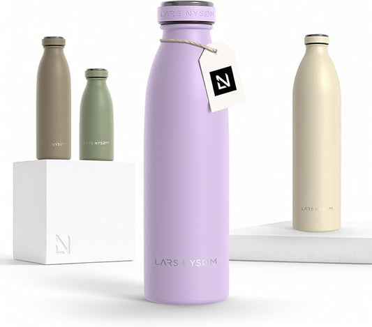 LARS NYSØM Stainless Steel Insulated Water Bottle 12oz 17oz 25oz 34oz 51oz | by LN