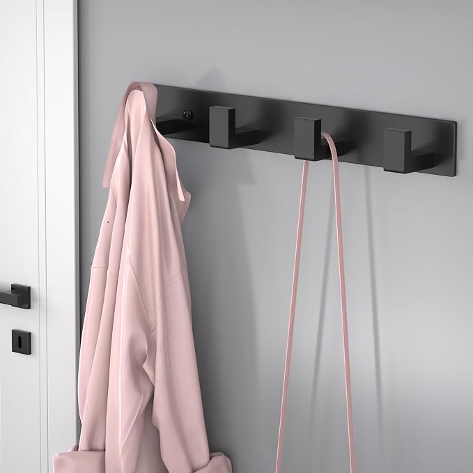 PMMASTO Coat Rack Wall Mount, Coat Hooks Wall Hooks - Image 3
