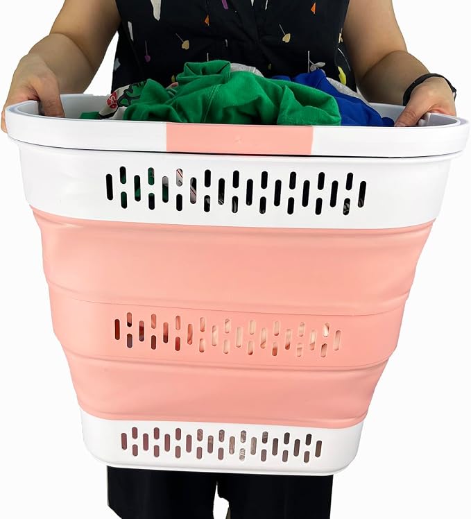 SAMMART 40L Collapsible Plastic Laundry Basket - Image 6