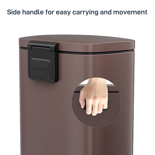 Arlopu 8 Gallon Step Trash Can, Stainless Steel Garbage Bin, Soft-Close Rubbish - Image 8