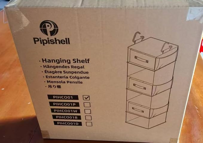 Pipishell Hanging Closet Organizer 6-Shelf, Hanging Shelves - Image 11
