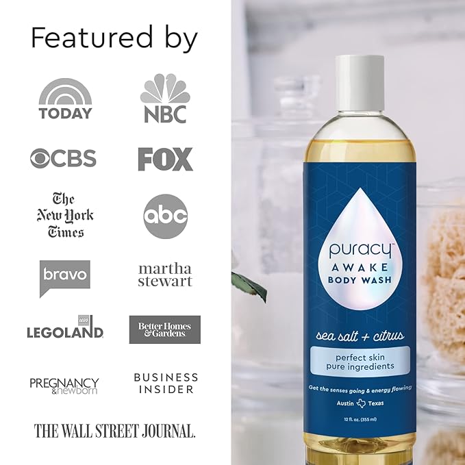 Puracy Body Wash, Natural Body Wash, 98.6% Pure Plant Ingredients, Moisturizing - Image 4