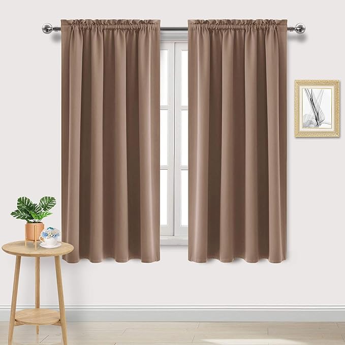 DWCN Blackout Curtains Room Darkening Thermal Insulated Bedroom Curtains Window by DWCN