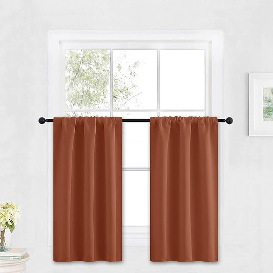 RYB HOME Small Curtains Blackout by RYBHOME