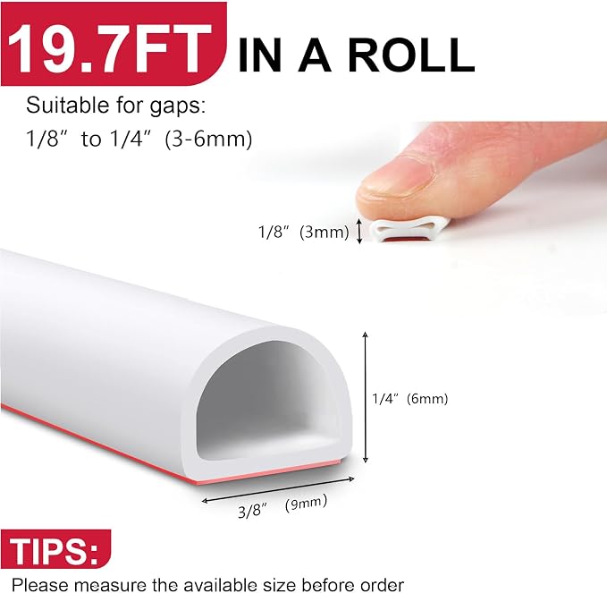 Benory Silicone Weather Stripping Door Seal - Image 3