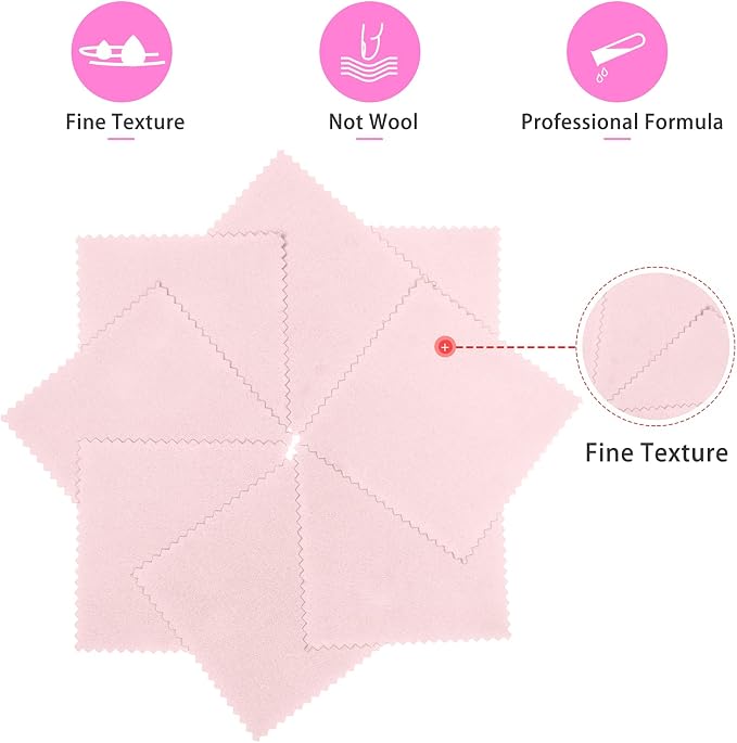 CATIFLIN 100pcs Jewelry Cleaning Cloth, Small Jewelry Polishing Cloth - Image 2