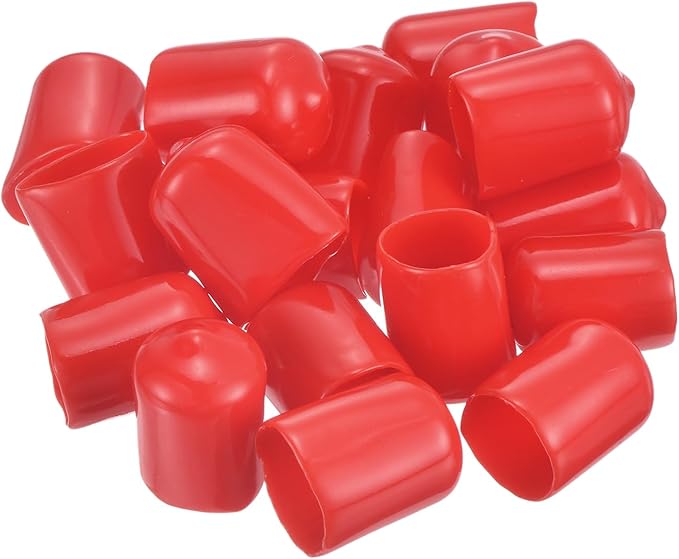uxcell 20pcs Rubber End Caps 15.5mm ID Vinyl Round Tube Bolt Cap Cover Thread - Image 4