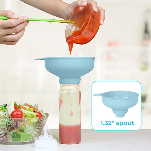 Wide Mouth Kitchen Funnel, Food Grade Plastic Cooking Canning Funnel - Image 7