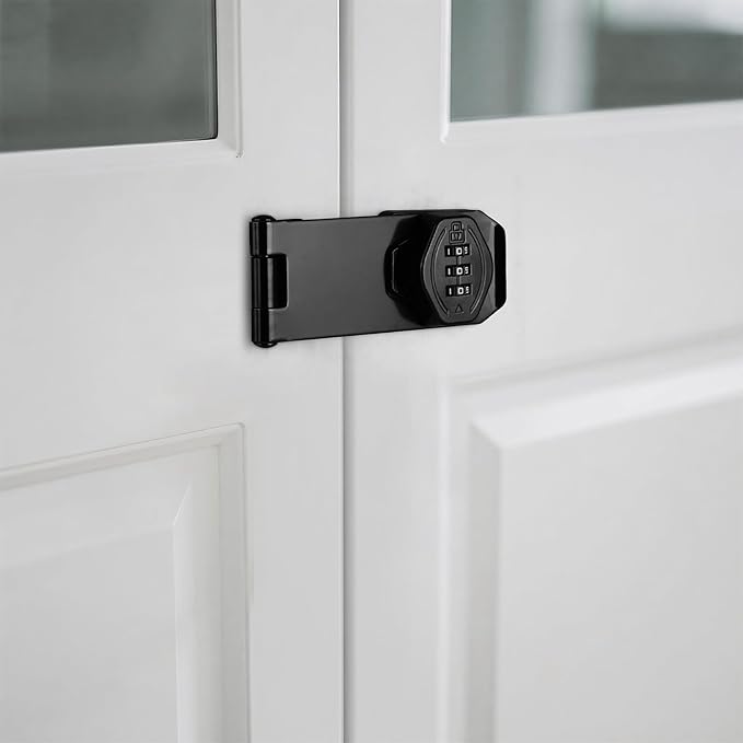 Cozy Tower 4 inch 180 Degrees Hasp Combination Lock - Image 4