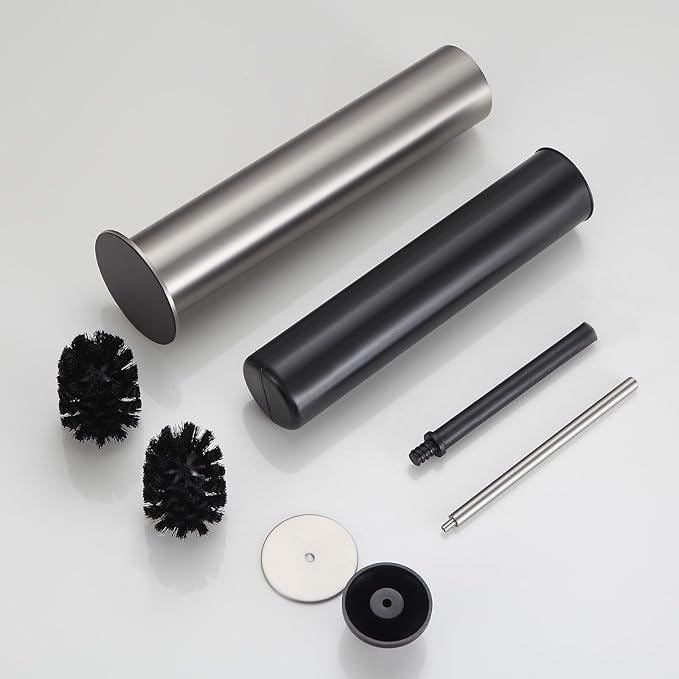 BGL Toilet Brush and Holder Set, Heavy Duty 304 Stainless Steel, Round Base and - Image 7