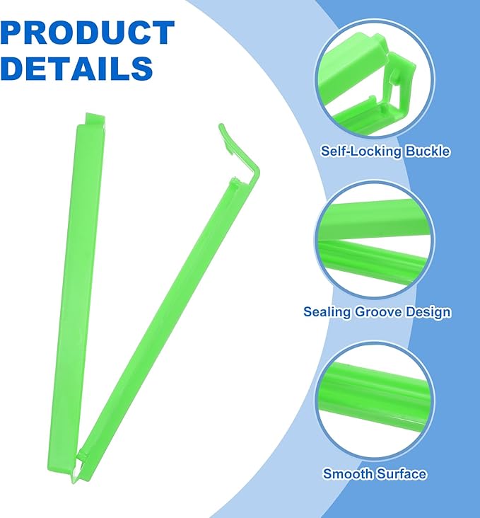 PATIKIL Sealing Clips 4.3 Inch, 10 Pack Reusable Plastic Bag Clip Clamp Sealer - Image 4