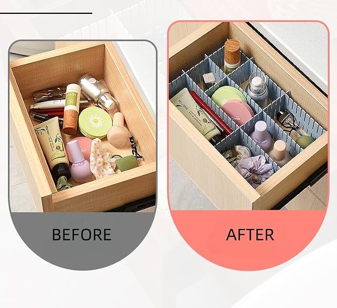 Adjustable Drawer Divider Kit – 8 Pack – DIY Expandable Drawer Organizer - Image 3