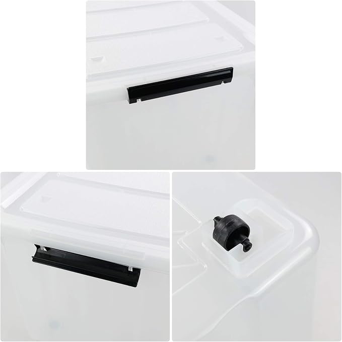 Bringer 70 Qt Latching Plastic Storage Containers - Image 2