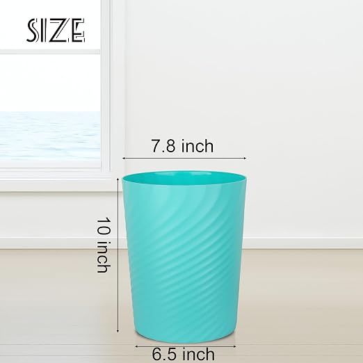 UUJOLY Plastic Small Trash Can Wastebasket, Garbage Container Basket - Image 6
