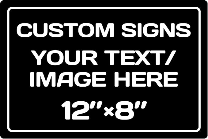 Personalized Aluminum Weatherproof Metal Sign by Repaly