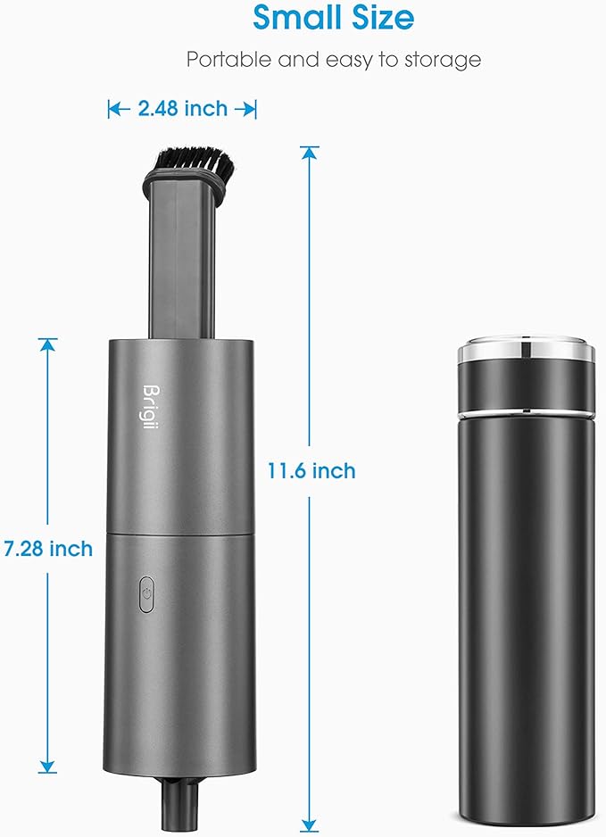 Brigii Mini Vacuum Cleaner, Small Handheld Vacuum Cordless USB Rechargeable - Image 6