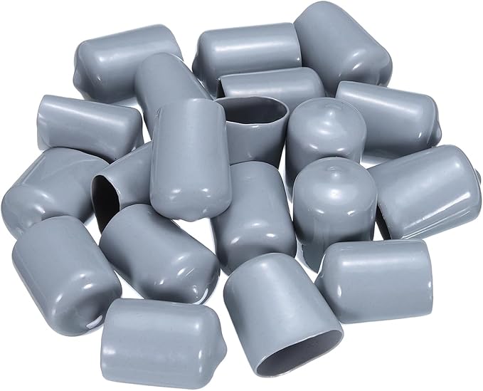 uxcell 20pcs Rubber End Caps 19mm ID Vinyl PVC Round Tube Bolt Cap Cover Screw - Image 4